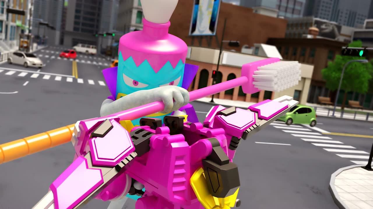 迷你特工队之超级恐龙力量第二季:特工队牙膏怪互相切磋