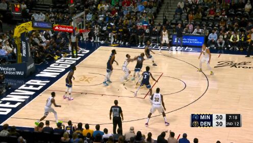 《NBA全场集锦》【原声】森林狼114-112掘金 爱德华兹空接补扣