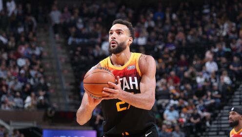 《NBA全场集锦》【球星】戈贝尔vs活塞集锦 内线予取予求狂轰24+14助队取胜
