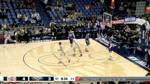 《NBA全场集锦》开场之后手感火热 亚历山大-沃克连中两记三分