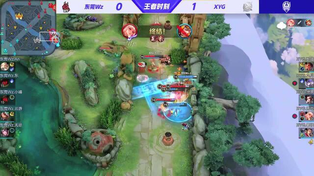 XYG vs 东莞Wz XYG灵梦不知火舞全力压制裴擒虎 XYG涉险过关拿下胜利