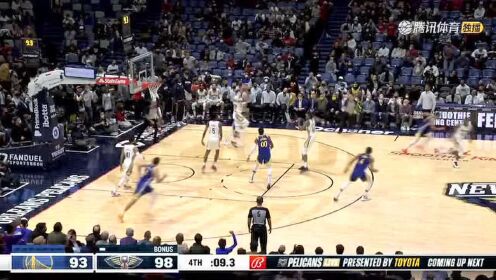 《NBA全场集锦》【原声】勇士96-101鹈鹕 库里缺阵英格拉姆32分送勇士连败