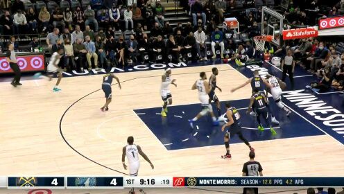 《NBA全场集锦》贝弗利绕圈调动掘金防线 喂饼范德比尔特声东击西