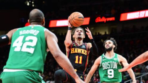 《NBA全场集锦》【球星】特雷杨vs凯尔特人集锦 27+5+9内突外投超远三分