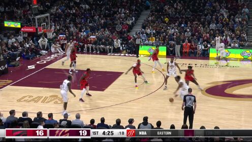 《NBA骑士》【原声】猛龙93-118骑士 米切尔35+6骑士擒猛龙止3连败