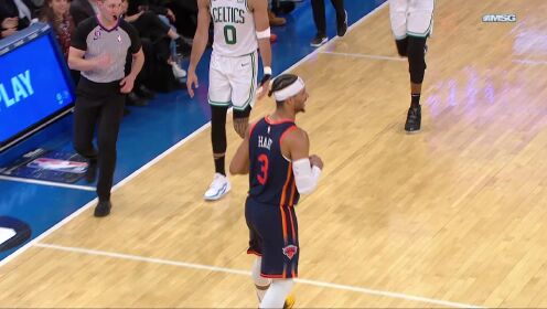 《NBA全场集锦》【原声】凯尔特人94-109尼克斯 兰德尔23+7塔图姆被驱逐尼克斯击退绿军