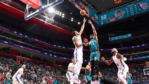《NBA全场集锦》【原声】篮网123-108活塞 篮网六人上双多点开花稳坐东部第六