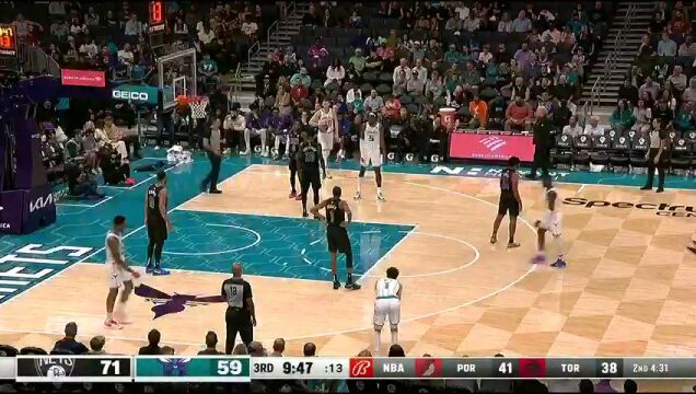 NBA常规赛：篮网vs黄蜂原声解说全场回放