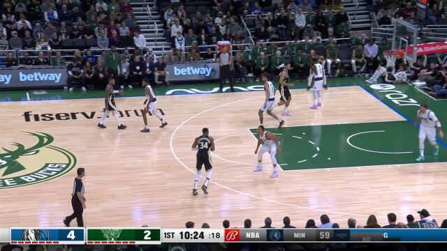 有鹿出没！字母哥后方杀出送出残暴追帽