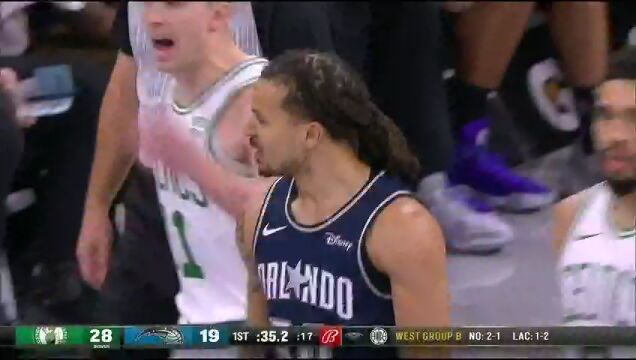 NBA季中锦标赛小组赛：凯尔特人vs魔术第1节中文解说回放