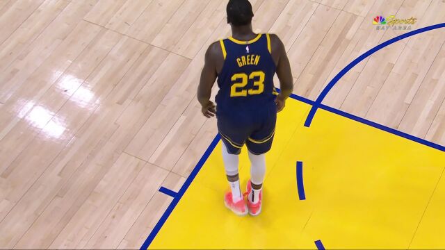NBA常规赛：国王vs勇士第3节英文原声回放
