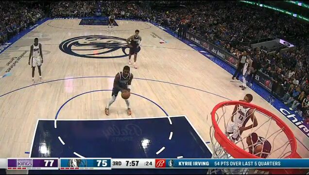 NBA常规赛：国王vs独行侠第3节中文解说回放