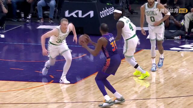 一条龙追身三分！杜兰特急停晃飞霍勒迪稳稳命中