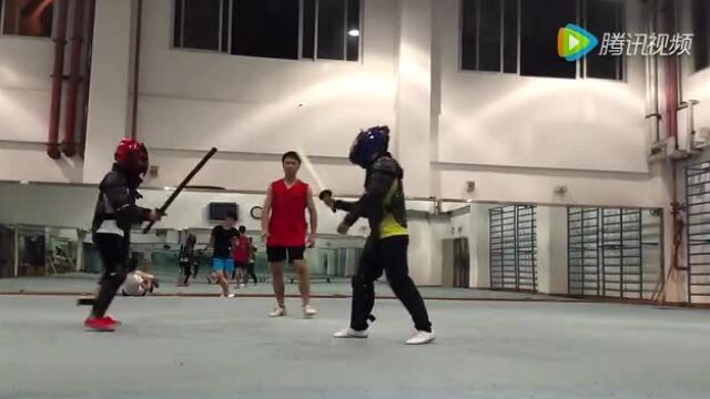 华南师范大学女子短兵练习视频_腾讯视频
