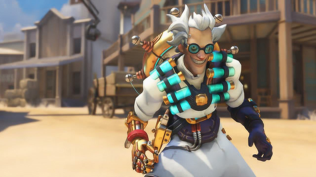 《守望先锋》狂鼠的博士皮肤以及天使的女巫皮肤大招语音变咯