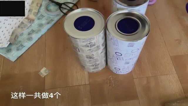 有没有试过把奶粉罐变成小桌子只要你肯动手做