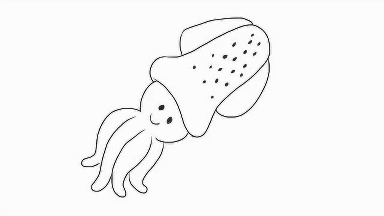 墨鱼儿童亲子简笔画