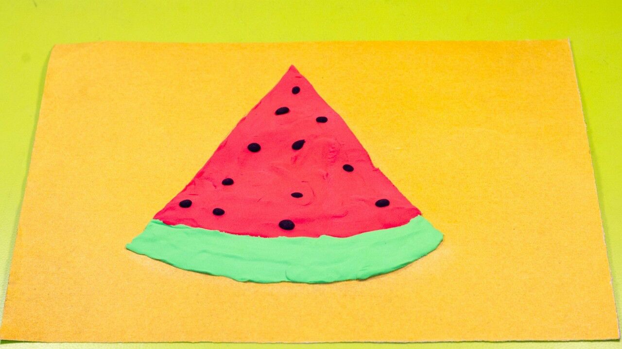牵手幼儿园彩泥教程《西瓜》