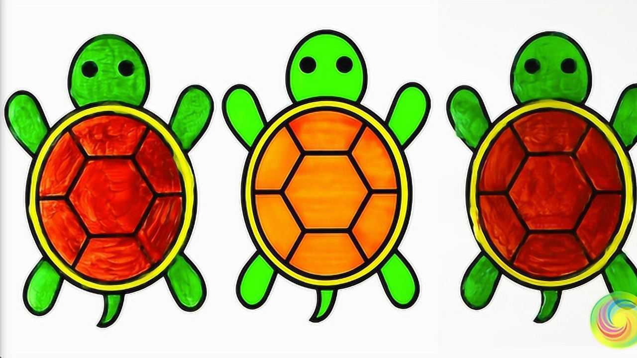 可爱的小乌龟简笔画儿歌