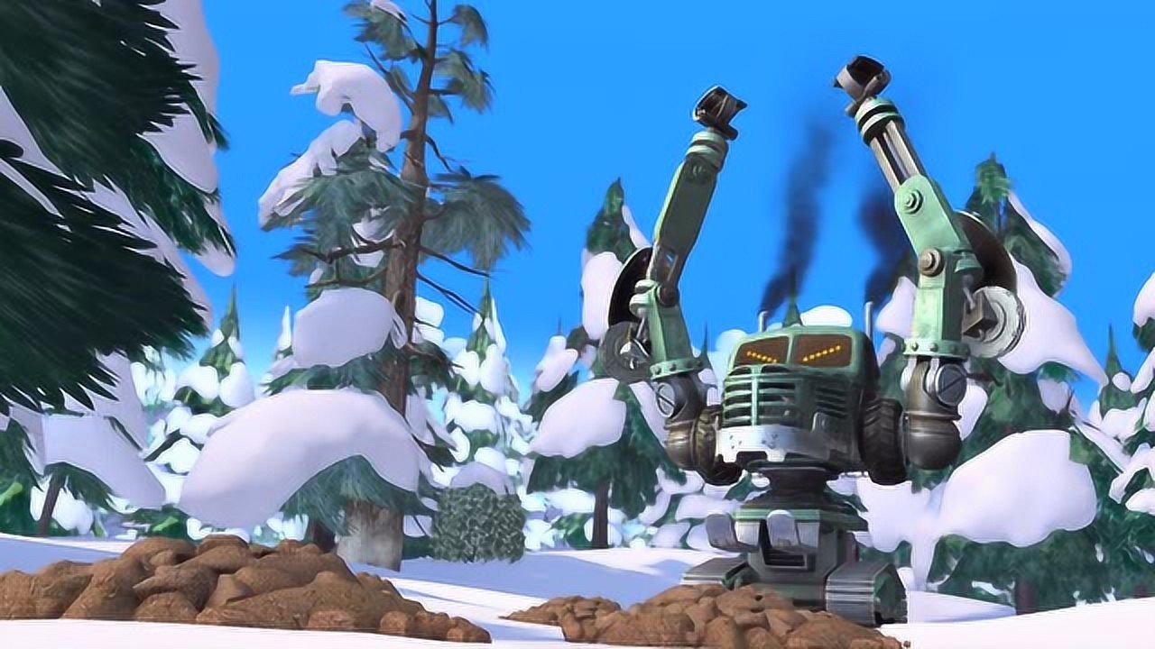 熊出没之年货首战伐木机器人第二战森林的小伙伴们