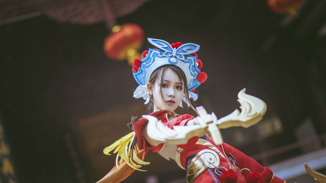 王者荣耀精彩视频 王者荣耀:真人版虞姬,除了戚薇,这是最像的_高清