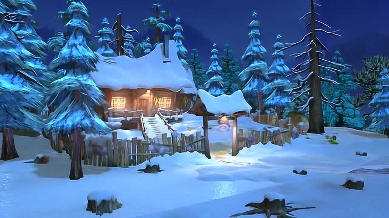 熊出没:冰天雪地里,光头强和熊大熊二兄弟度过了一个温暖的夜晚