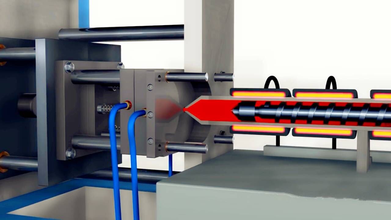 注塑机是如何工作的？3D动画展示其机械原理，这回总算看明白了_高清
