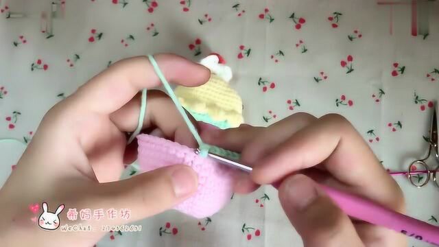 希妈手作 钩针牛奶棉钥匙包 钩针教程