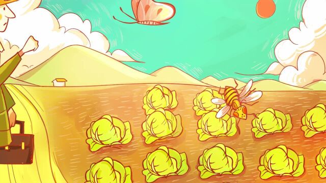 法布尔昆虫记第一记菜粉蝶产卵幼儿早教故事