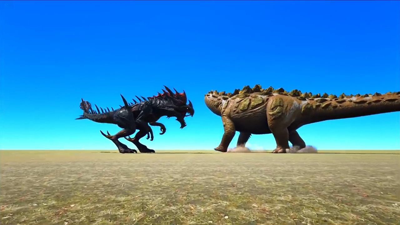 方舟生存进化死神之王vs泰坦巨龙