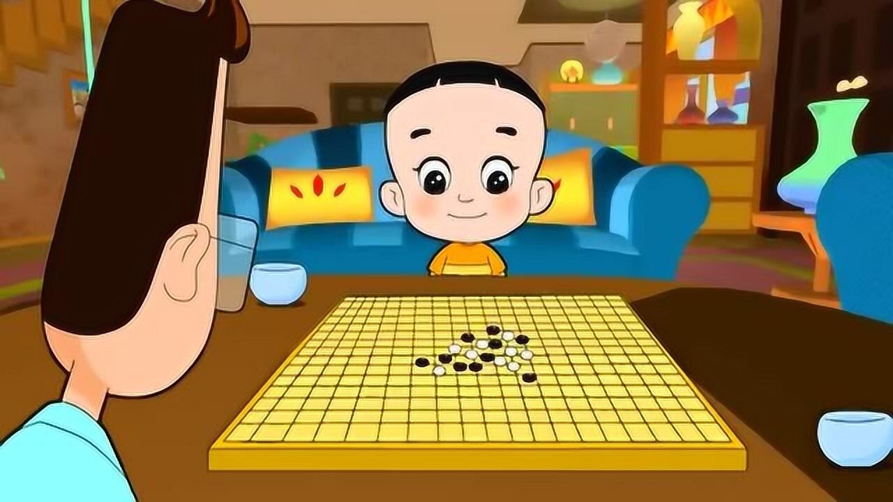 下棋的动画片图片