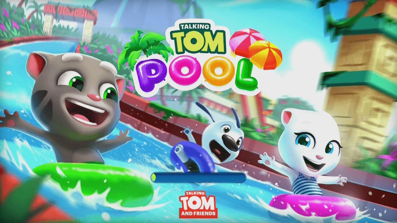 汤姆猫水上乐园 talking tom pool level32-34 游戏演练 手游酷玩
