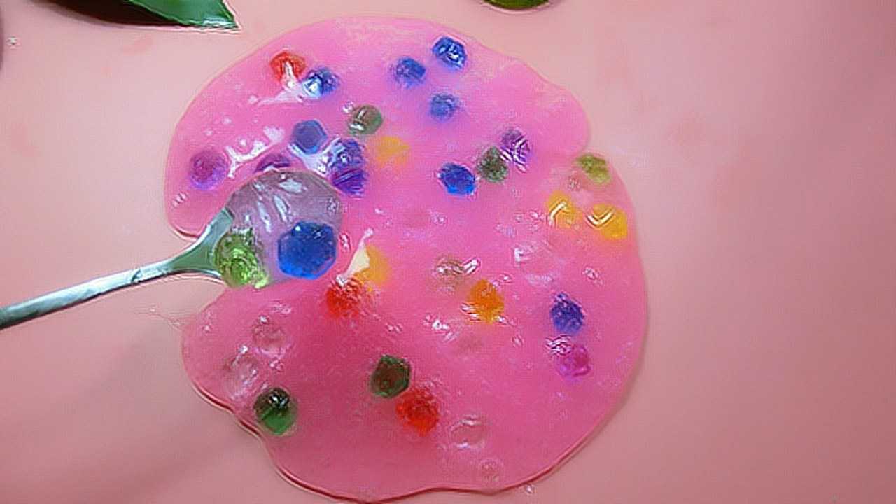自制漂亮的粉嫩的无硼砂水晶泥史莱姆做法简单易学视频教程