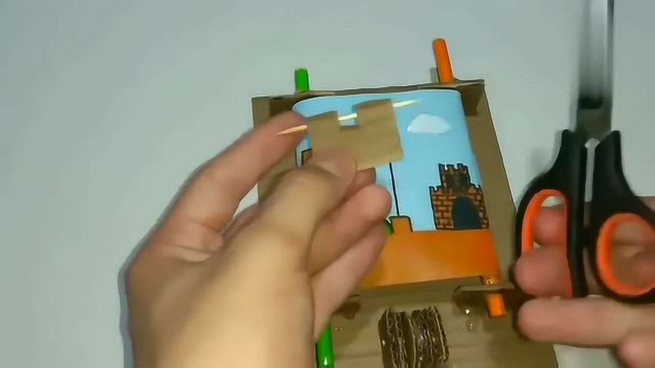 如何用纸盒子做一个超级马里奥游戏机