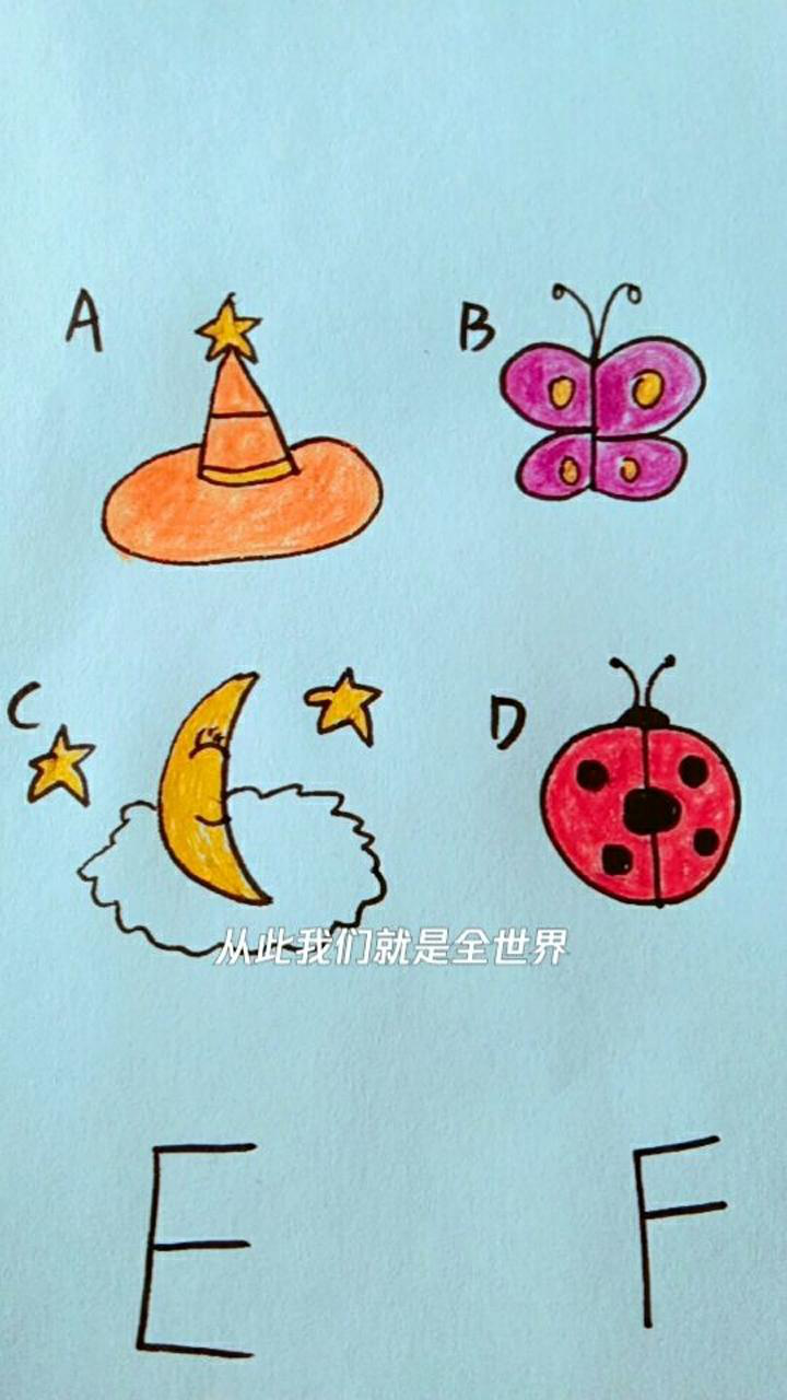 字母简笔画"abcd"画不同多种图案,你会哪几种?记得留言给我哦