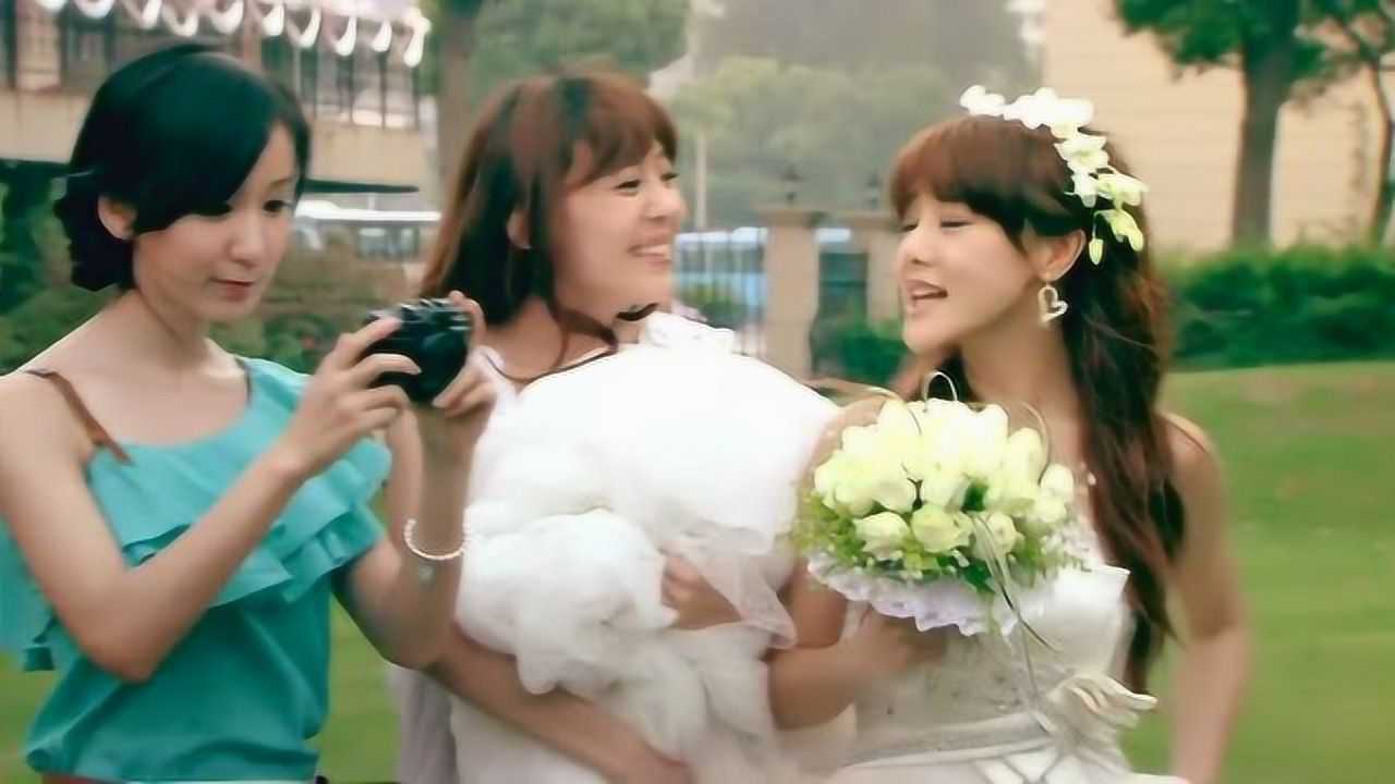 爱情公寓3悠悠穿婚纱的样子好美可惜关谷不在现场