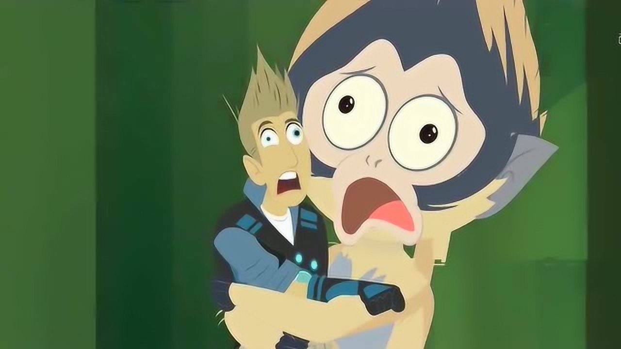 新动物兄弟:外星女孩爱上了马丁,为了避世他们跳悬崖了