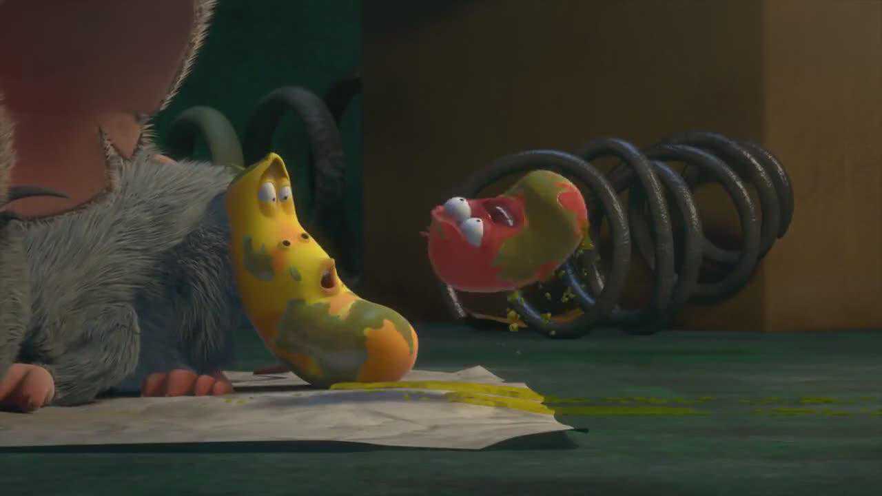 爆笑虫子虫虫涂上润滑油后终于逃出老鼠的四指山