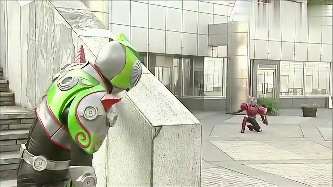 假面骑士龙骑这变色龙骑士那么厉害一出场就干掉了海鳐