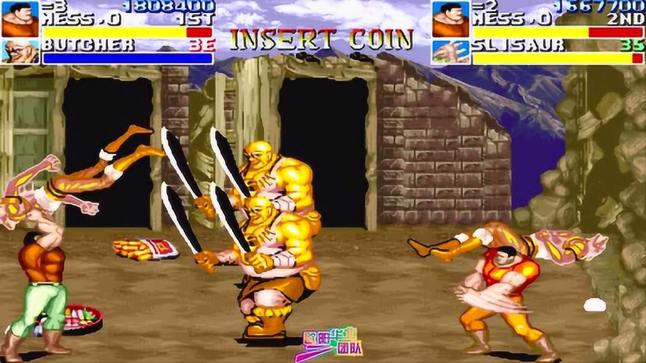 恐龙快打这几个大胖子也太可恶了一直在偷袭我们