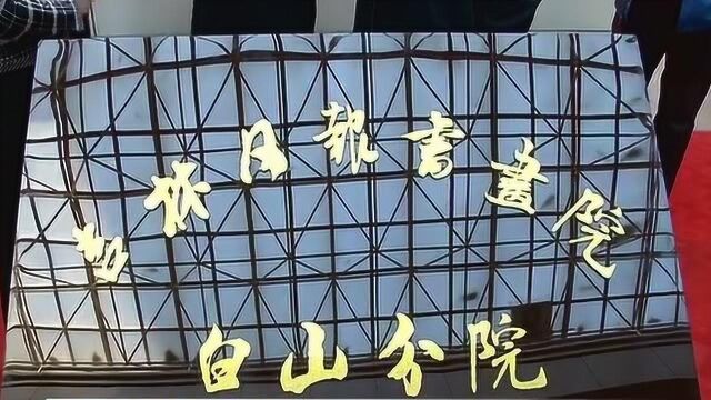 搭建交流平台 繁荣文化发展 吉林日报书画院白山分院举行揭牌仪式