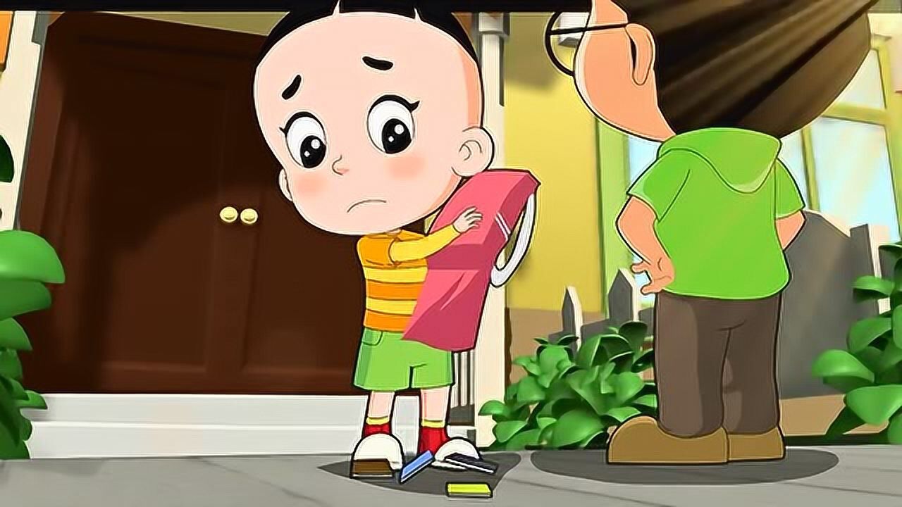 大头儿子把小明的图画书忘在幼儿园了