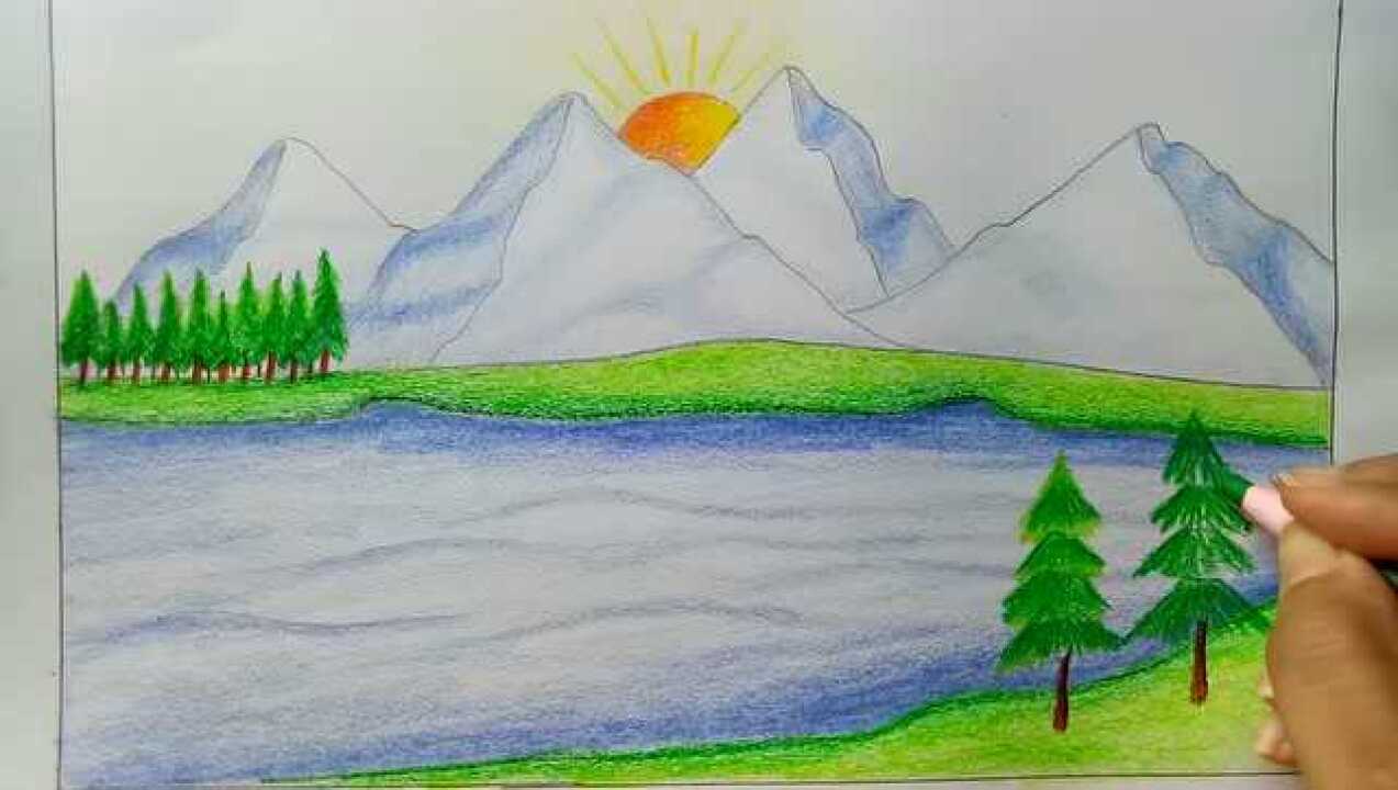 怎样构思一幅美丽好看的儿童冬日风景画简单易学太美了