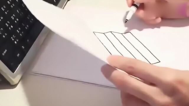 教你画立体画3D楼梯