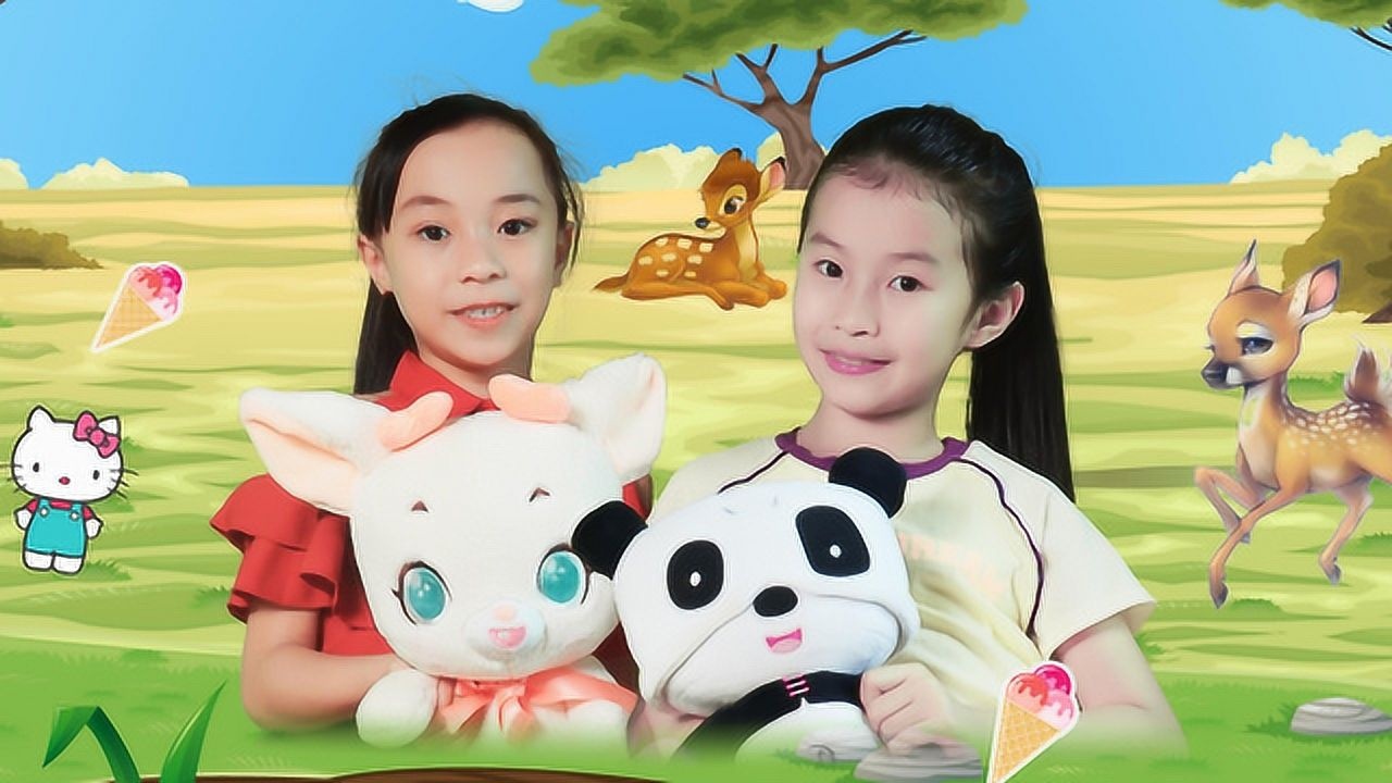 滚滚帮助迷路的小鹿杏仁儿找妈妈的故事