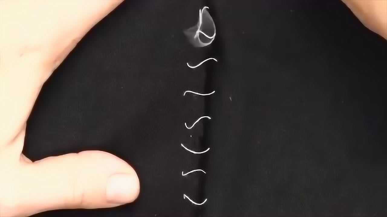 缝衣服的隐形针法,无线痕缝补衣服缝后一拉线就隐藏了_高清1080P在线观看平台_腾讯视频