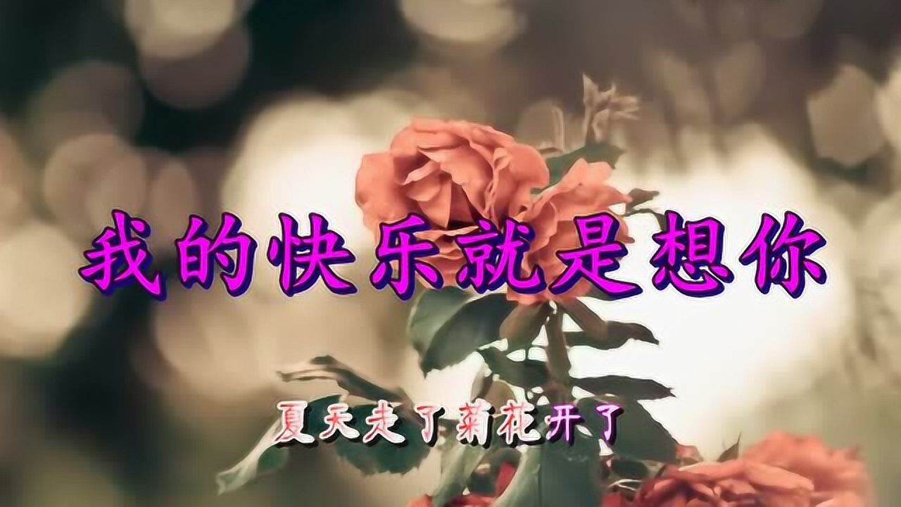 極力推薦我的快樂就是想你醉人的旋律聽美了