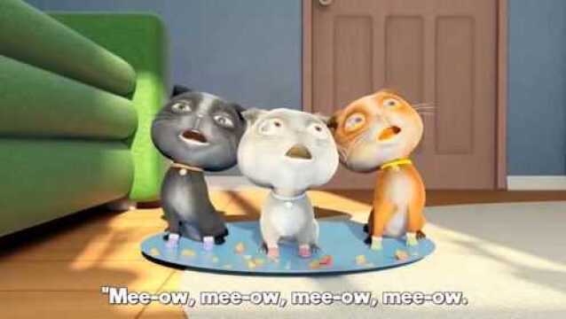 学前教育,儿童早教THREE LITTLE KITTENS英语儿歌