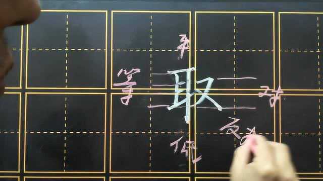 一分钟视频“耳字旁”的书写要领