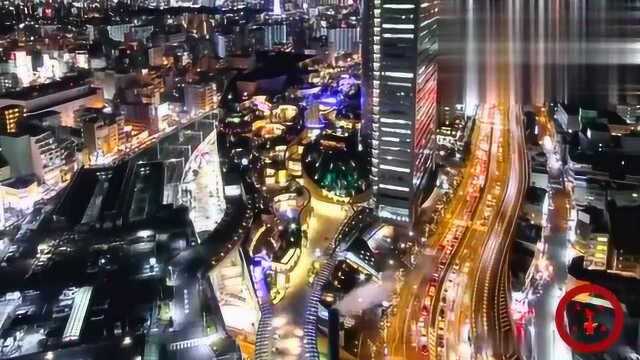 日本重要的城市大阪夜景欣赏